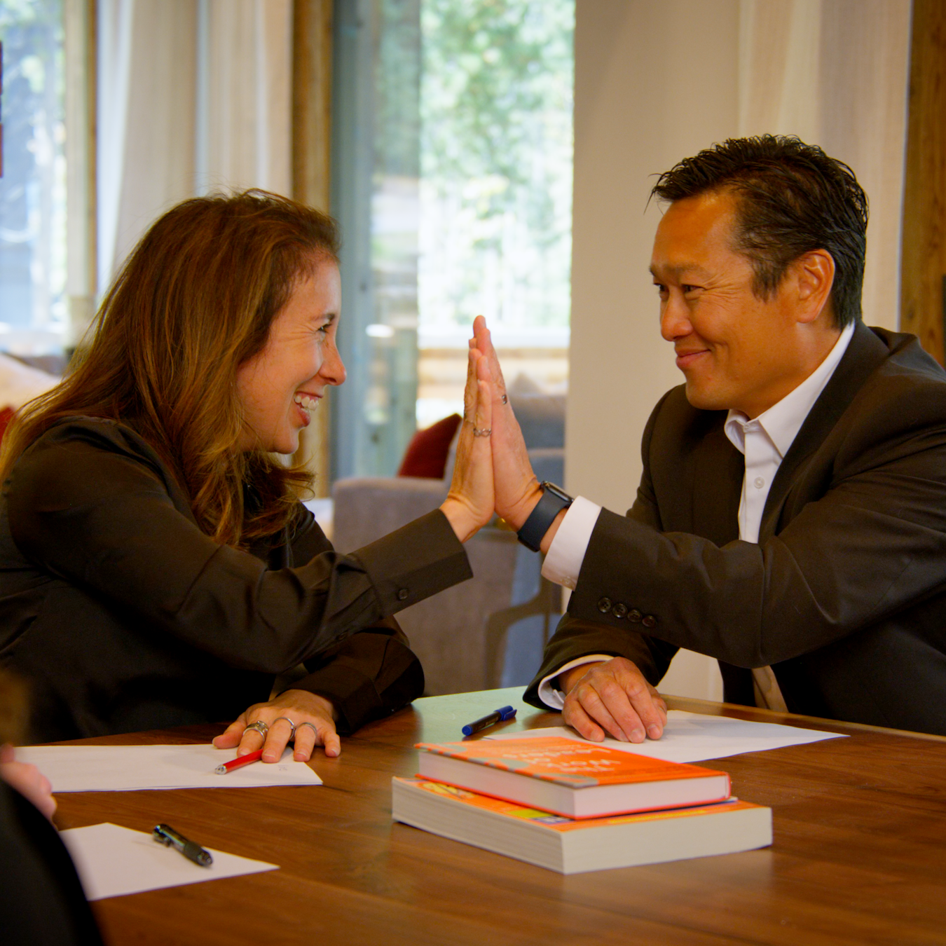 don and sonya high five