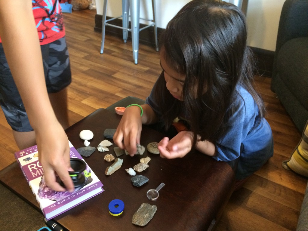 Learning about rocks and minerals