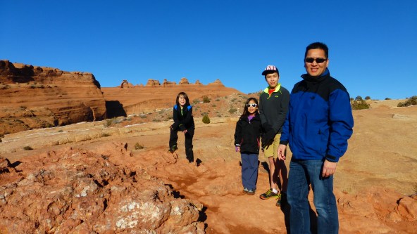 Can you see the Delicate Arch in the background?