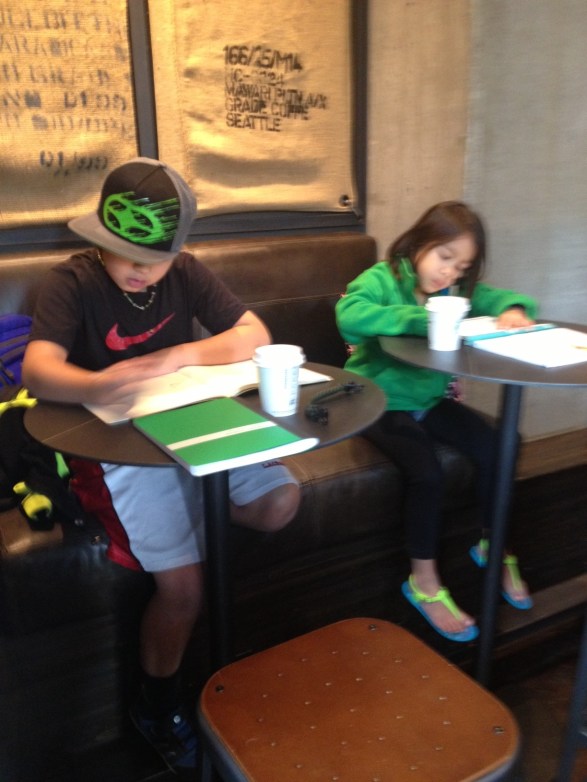 working starbucks